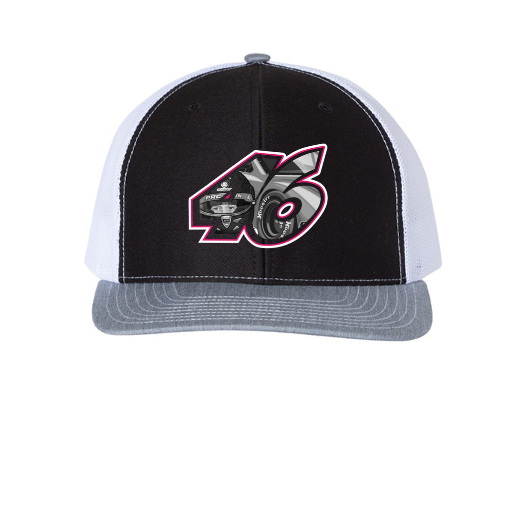 Black/ White/ Heather Grey - FRONT